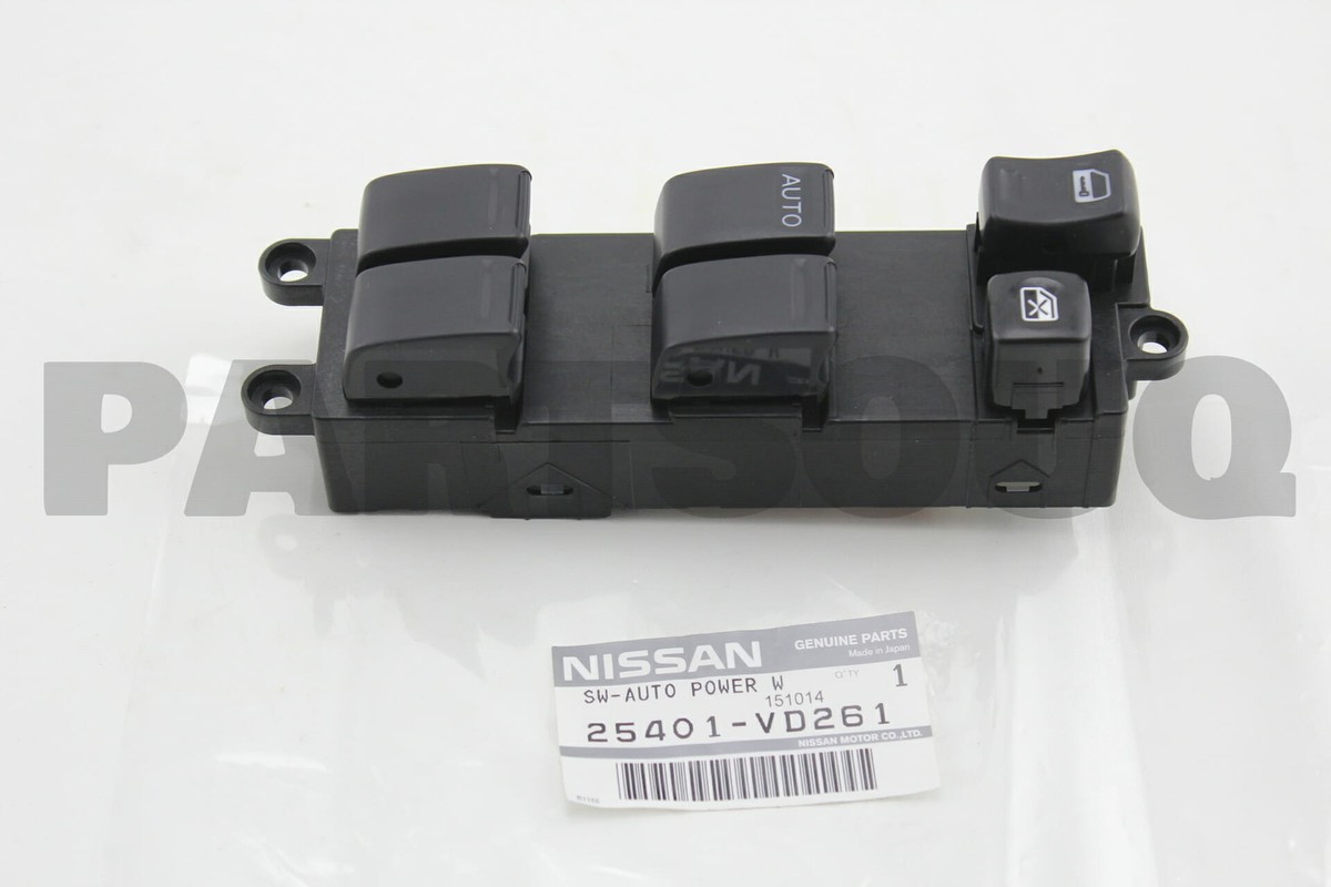 中天　新品　Windows版 25401VD261 Genuine Nissan SWITCH ASSY-POWER WINDOW,MAIN