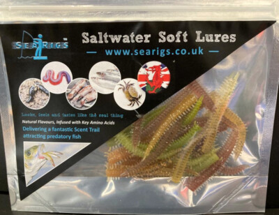 Meeresangeln Soft Flavour Infused Maddy / LRF Ragworm Köder: Barsch Dorsch x24 / x48