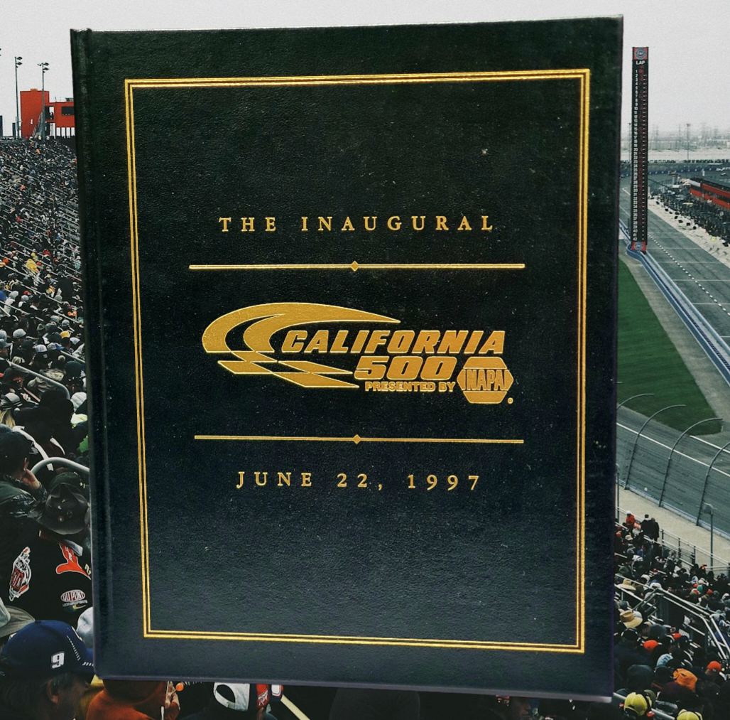 NASCAR Mint New Commerative Book 1997 Inaugural California 500 Winston Cup