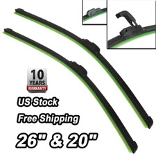 26 20 Inch Windshield Wiper Blades Bracketless J-hook Oem Quality Car Front