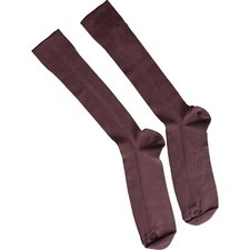 DOLCE & GABBANA Socks Men Maroon Cotton Stretch Logo Print Mid Calf s. M 210usd