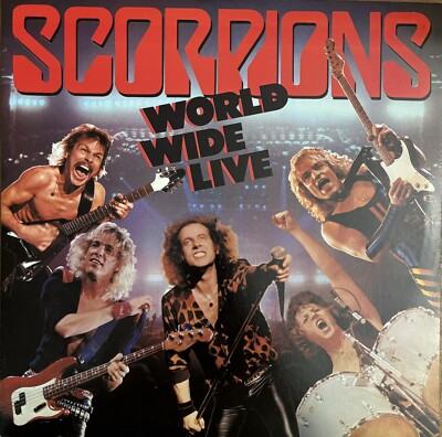 SCORPIONS - 33 RPM LP ALBUM - TITLED - ( WORLD WIDE LIVE )