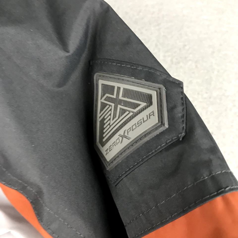 ZeroXposur Jacket Men Small Orange Full Zip Performance Lined Hooded Winter Coat - Image 3 of 4