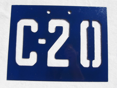 Vintage Porcelain "C-19 C-20" Signs Stadium~Ballpark~Old Factory~Railroad - Picture 5 of 9