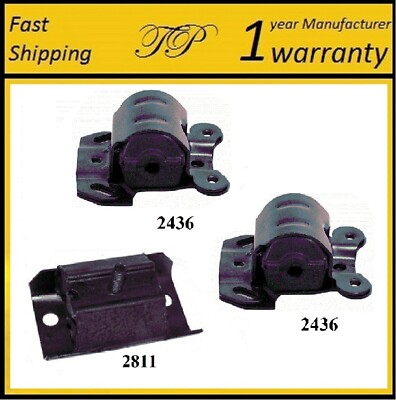 3PCS MOTOR & TRANS MOUNT FOR 1991-1995 GMC C1500 4.3L - AUTO TRANS