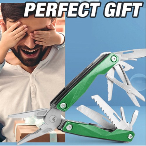 Flissa 16 in 1 Multitool Zange Tragbar Survival Outdoor Kompakt Klappmesser - Bild 10 von 13