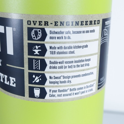 NWT Yeti Rambler 46oz Water Bottle With Chug Cap Chartreuse - Picture 5 of 8