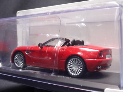Alfa Romeo 8C Spider 2008 Red 1/43 Scale Box Mini Car Display