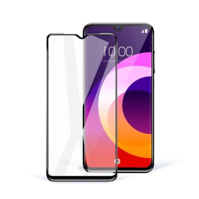 Huawei P40 Lite E 5D Display Schutzglas Full Screen Panzerfolie 9H Glas Schwarz