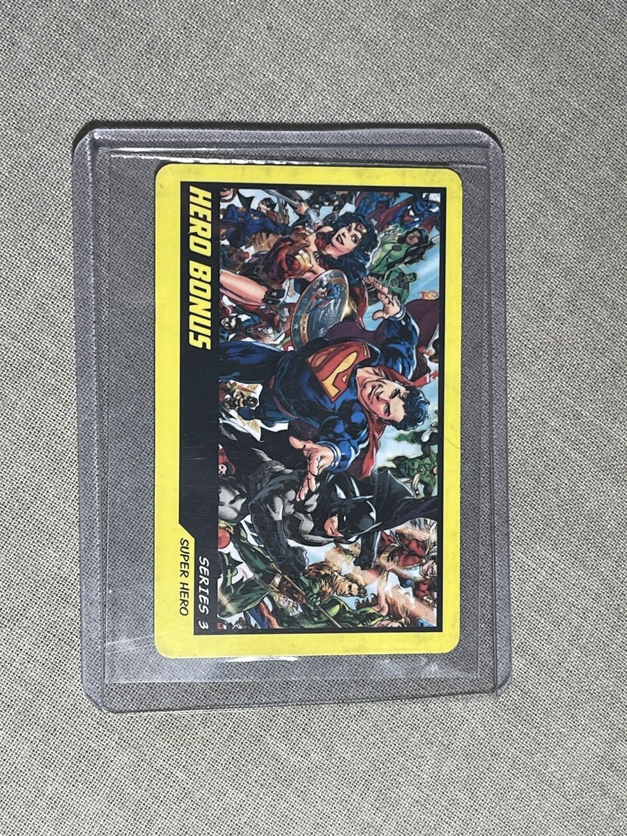 DC SUPER HERO BONUS CARD From Arcade Coin Pusher Game SERIES 3 MINT #008 DC SUPER HERO BONUS CARD From Arcade Coin Pusher Game SERIES 3 MINT #008