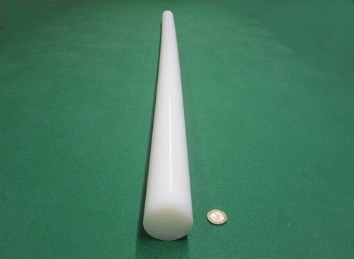 Hdpe White Round Rod 2.00" Diameter x 72" Long - Picture 2 of 6