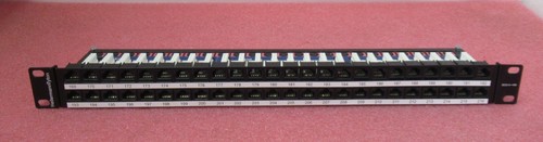 HellermannTyton CAT6 Unshielded 48 Port 1U Right Angled RJ45 Patch Panel Black - Photo 3/11