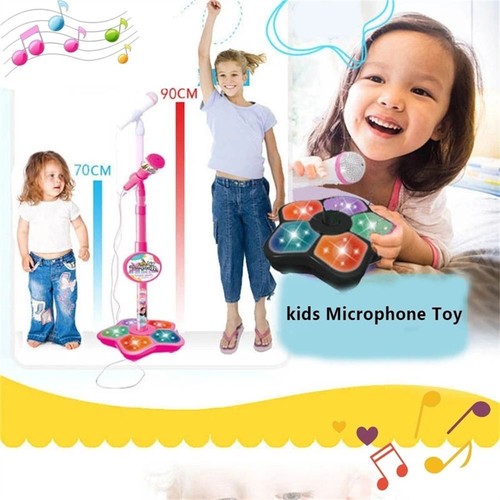 Kinder Mikrofon mit Ständer Karaoke Lied Musik Instrument Spielzeug Lernspielzeug - Bild 3 von 14