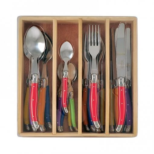 Chateau Laguiole French Design Cutlery Set 24pcs Stainless Steel Dinner Bulk - Image 4 of 4