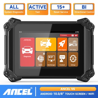 ANCEL V6 Profi OBD2 Diagnosegerät Bi-directional ECU Kodierung IMMO ABS EPB TPMS