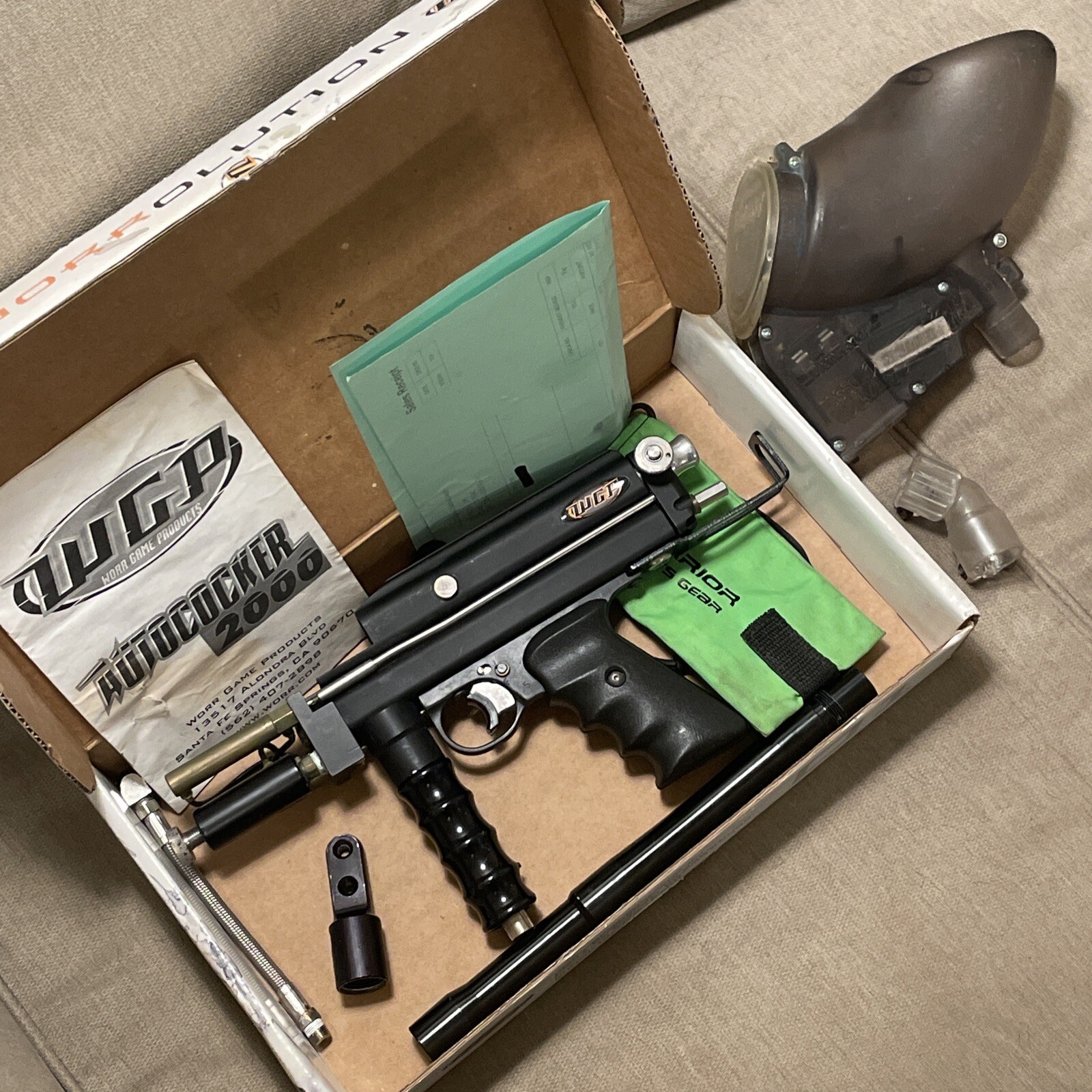 WPG Autococker Worr Cocker 2000 01 Paintball Marker Gun w/ Box
