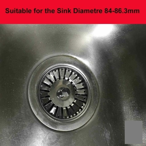 Colino tappo scarico lavello cucina ricambio acciaio inox premium 78 mm - Foto 7 di 8