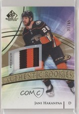 2020-21 SP Game Used Authentic Rookies Gold 21/65 Jani Hakanpaa #166 Patch s3g