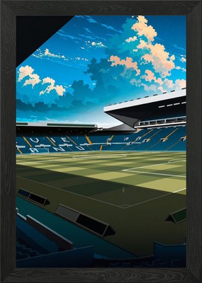 Echoes Of Glory At Elland Road Gerahmtes Wandbild Poster Druck Bild