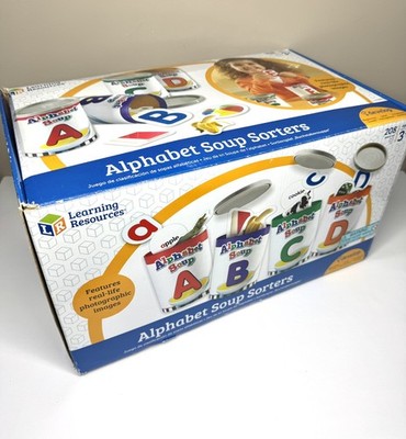 Learning Resources Alphabet Soup Sorters: Preschool Educational Reading Kit