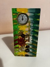 termometro da tavolo in resina vintage con Clessidra, Granchio e Conchiglie