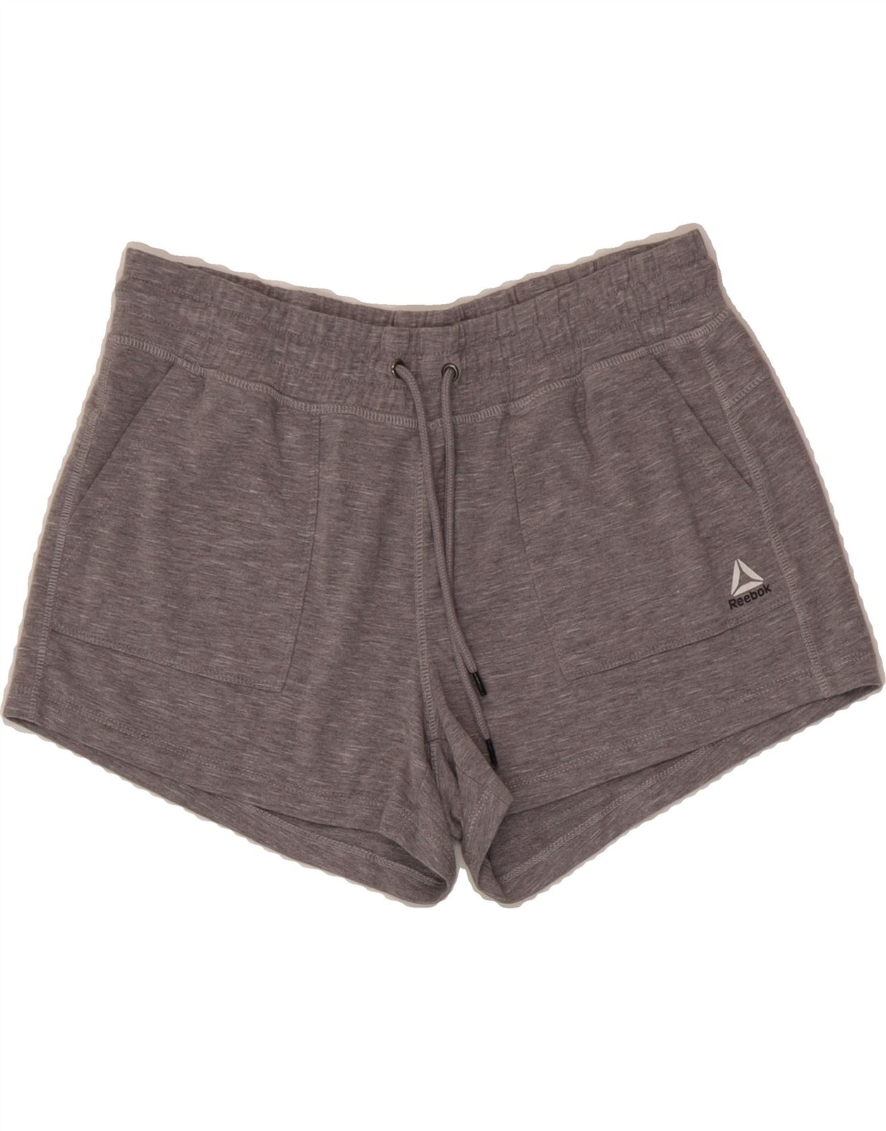 REEBOK Womens Sport Shorts UK 10 Small  Grey Rayon CD10