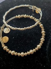 Alex and Ani Beaded Bangle Bracelet Set Of 2