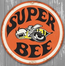 Dodge Super Bee 12 Diameter Vintage Novelty Metal Sign Made In Usa
