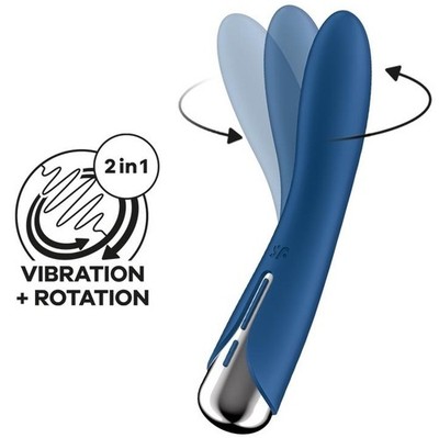 Satisfyer Vibe 1 Spinning Stimulator G-Punkt Vibrator Blau 11 cm