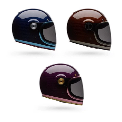 Bell Bullitt Full Face Motorcycle Helmet GT CRB Lane Carbon Retrofiber Black L