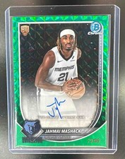 2025-26 Bowman #BCA-JM Jahmai Mashack Chrome Auto Green Geometric Refractor /99