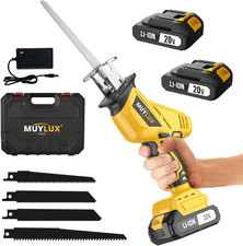 Cordless Reciprocating Saw, Electric Saw with Battery and Charger, 20V Battery P