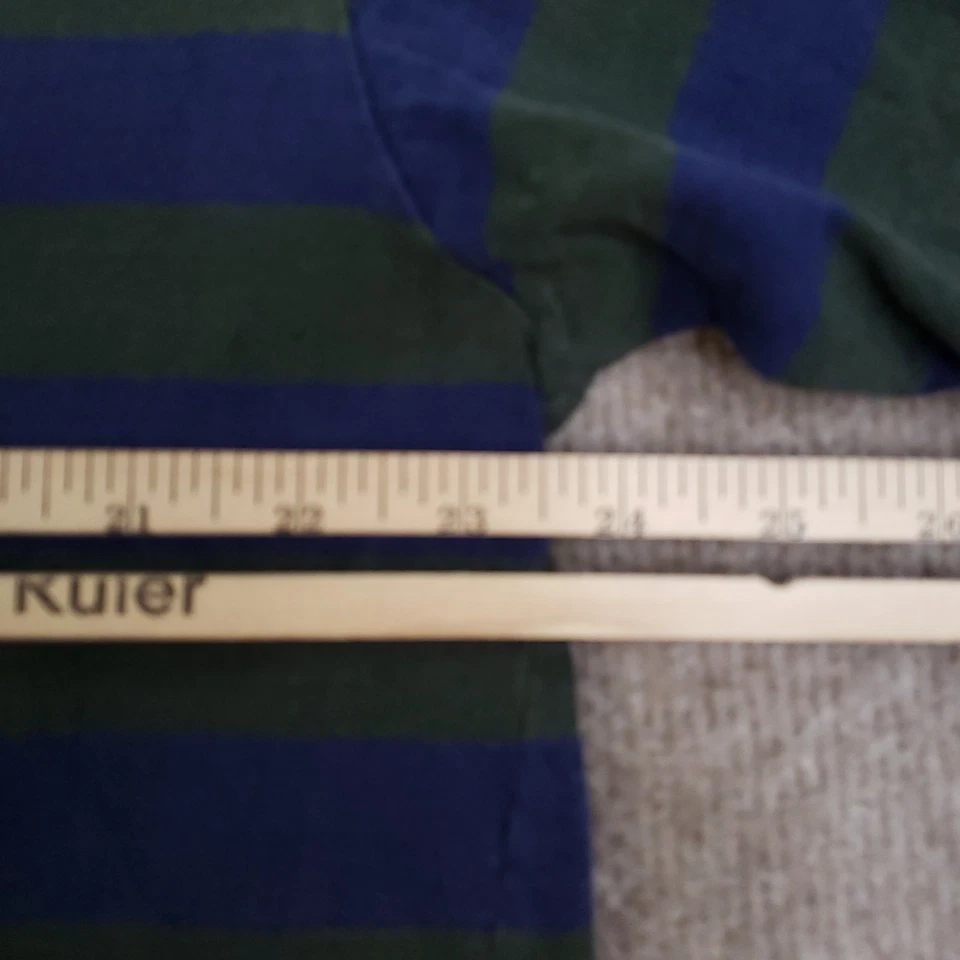 Vtg Guess Jeans Shirt Men XL Purple Green Striped Embroidered USA 90s ASAP Rocky - Image 3 of 4