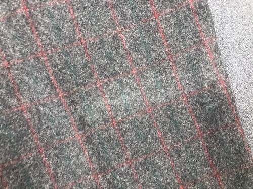 VTG LL Bean Wool Woodman Bib Overalls Men’s 46x32 Big Malone Plaid Gray Red USA - Picture 15 of 21