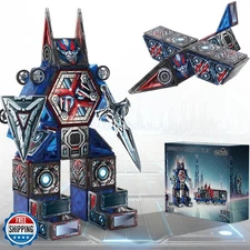 Little Pi Magnetic Tiles MegaBots 58 PCS | Heroic Transformation 