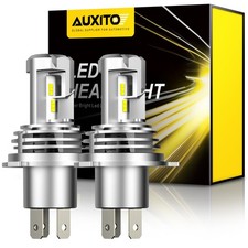 AUXITO H4 9003 HB2 LED Headlight Bulb Kit High Low Beam Super White ZES CANBUS