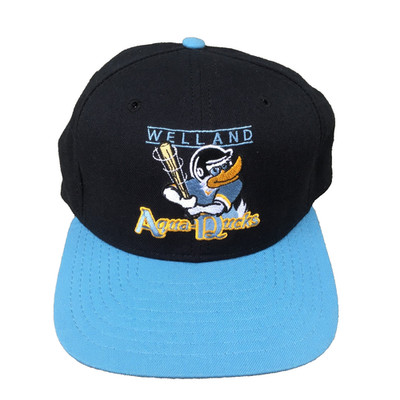 VTG New Era Welland Aqua Ducks Hat Cap Baseball Blue Snapback M/L