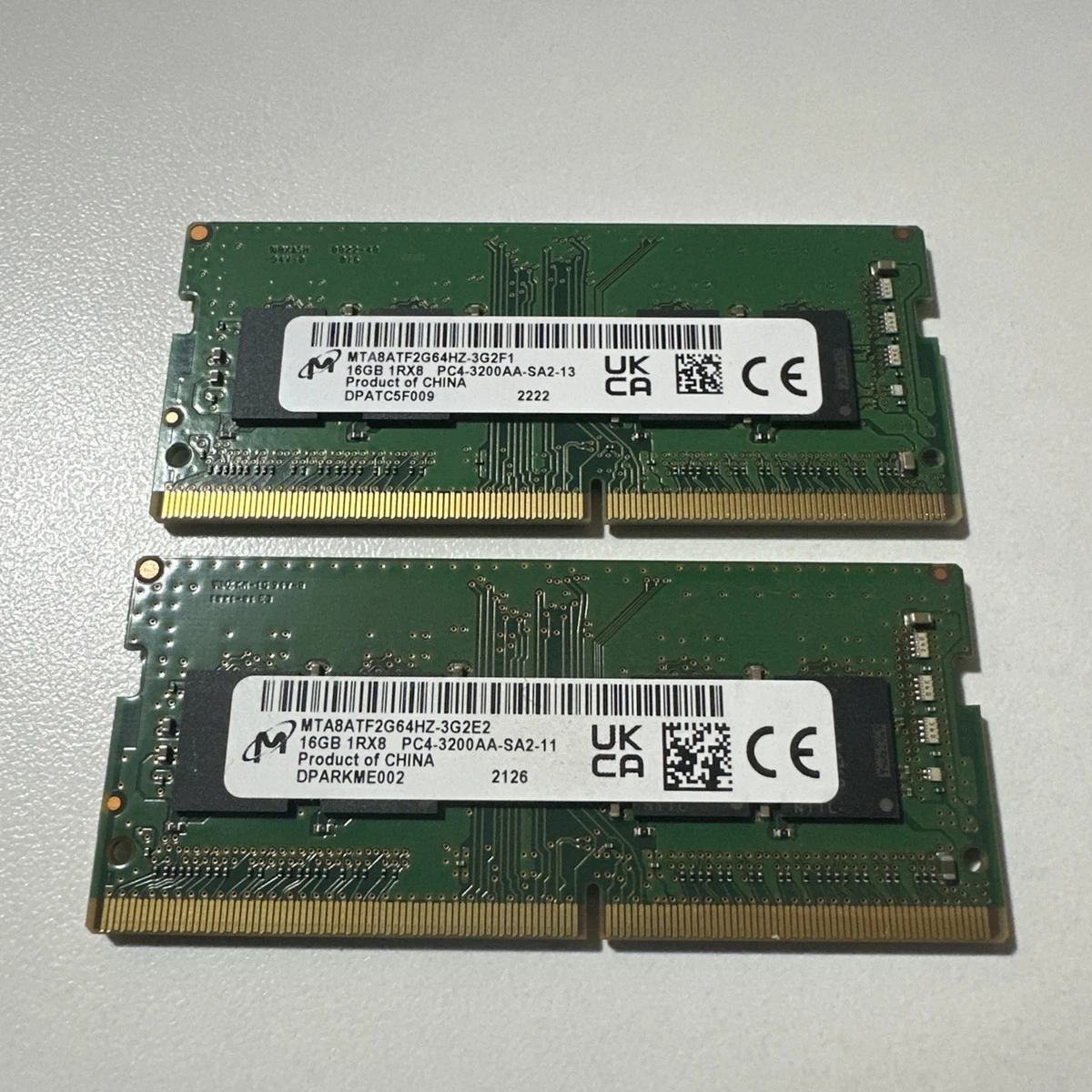 Micron DDR4 SDRAM 32 GB Total Capacity Memory (RAM) for sale | eBay