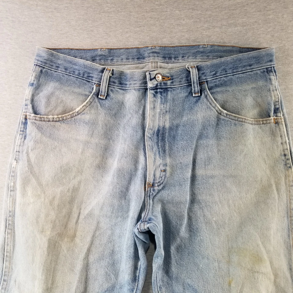 Rustler Jeans Men's Sz 36x29 VTG Light Wash 98% Cotton Normcore Workcore Durable - Image 2 of 4