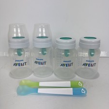 Philips AVENT Baby 9 oz. Anti-Colic Bottles/Rings  Munchkin Spoons