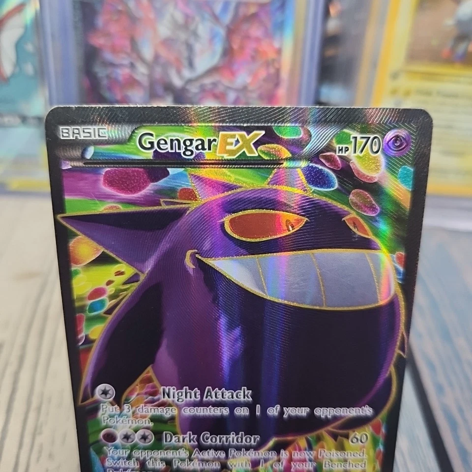 Gengar EX (114 Full Art) 114/119 XY Phantom Forces Holo (PLAYED) Balloon Gengar - Image 2 of 4