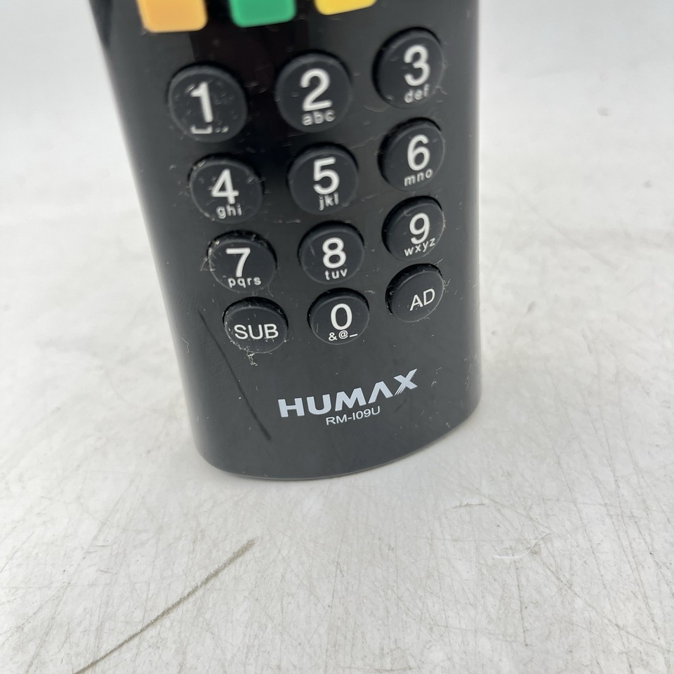 Genuine Original Humax RM-I09U RM-109U PVR HDD Recorder Remote Control ...