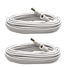 DC Power Extension Cable 12V CCTV Security Camera Cord 5.5mm x 2.1mm Connecto...