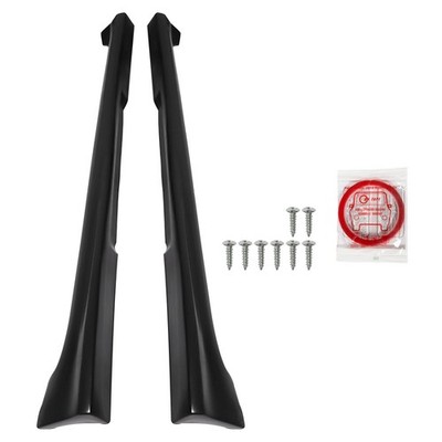 Pair For Toyota Corolla 2003-08 Factory S-Style Side Skirts Body Kit Matte Black