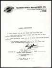 New ListingLarry Johnson Basketball Autograph Signing Agreement JSA Pre-Cert *Y774