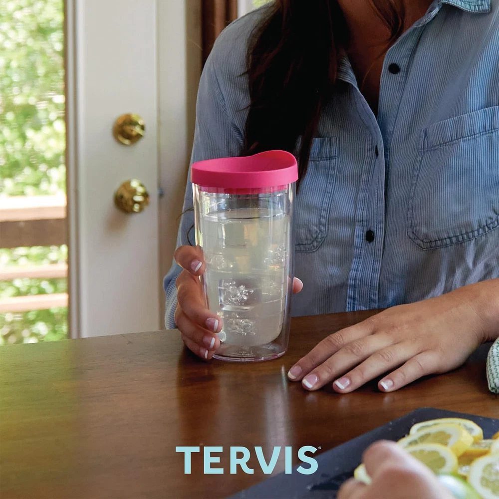 USA-Made Double-Walled Insulated Pickleball Tumbler Keeps Drinks Hot or Cold for Travel