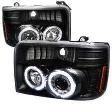 Spec-D Tuning 2LHP-F15092JM-V2-TM Halo Projector Headlight for 92 to 96 Ford ...