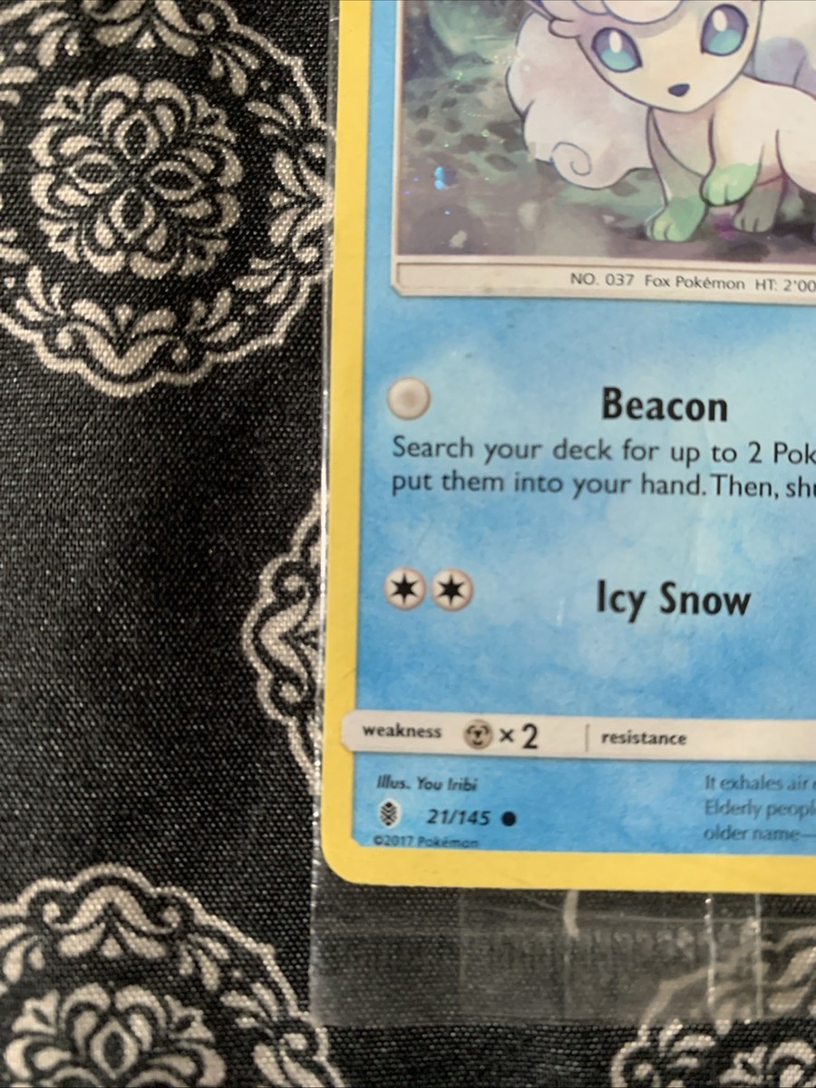 Alolan Vulpix - 21/145 (Toys R Us Promo) Holo New Sealed Pokemon
