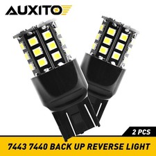 2X LED Backup Reverse Light Bulbs Back Up Super Bright White 7440 7443 7444 W21W