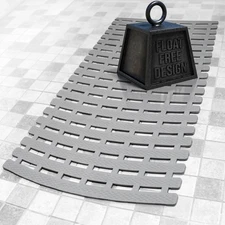 SlipX Solutions Weighted Non Slip Bath Mat for Textured Tub & Shower Surfaces...